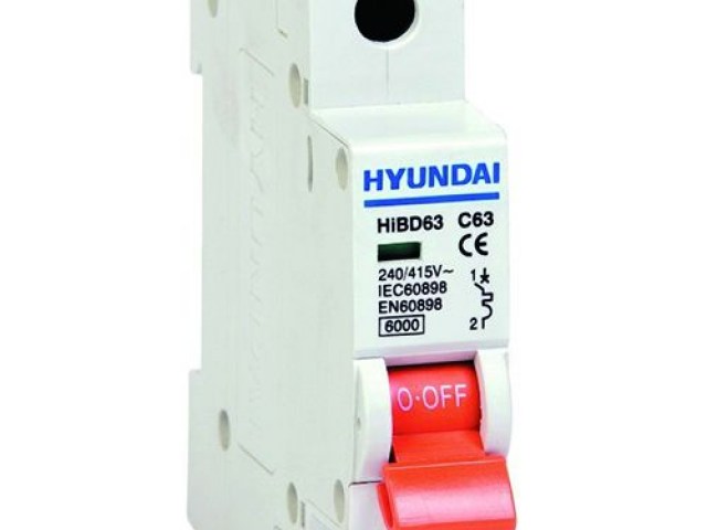 Mcb HyunDai HiBD63h (1P) 6-63A  10kA